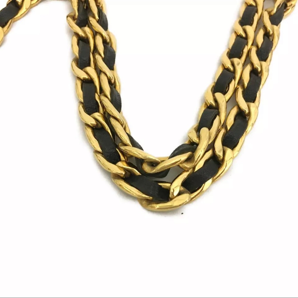 AUTH Chanel CC Chain Belt Black - Picture 4 of 7